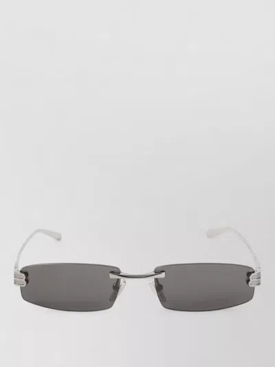Balenciaga Gossip Rectangular Sunglasses Metal Temples In Multi