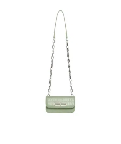 Balenciaga Gossip Xs Shoulder Bag In Green
