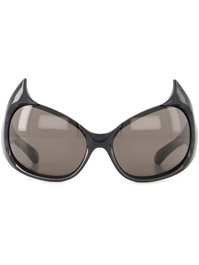 Balenciaga Gotham Cat Sunglasses In Brown