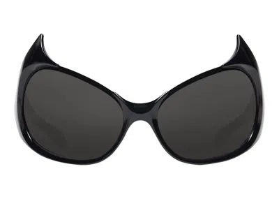 Pre-owned Balenciaga Gotham Cat Sunglasses In Black (745061t00071000)