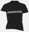 BALENCIAGA GOTHIC TYPE SHRUNK棉质混纺T恤