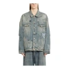 Balenciaga Graffiti Denim Jacket 'light Blue'