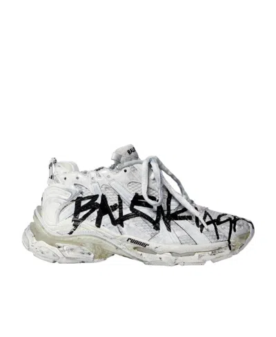 BALENCIAGA GRAFFITI RUNNER LACE-UP SNEAKERS