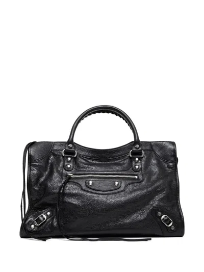 BALENCIAGA GRAINED LEATHER LE CITY MEDIUM BAG