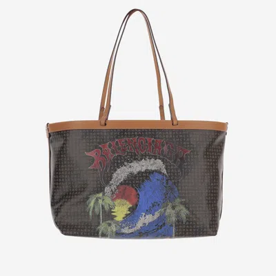 Balenciaga Graphic Coated Canvas Tote Bag In Gray