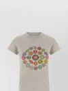Balenciaga Graphic Logo Crew Neck Short Sleeve T-shirt In Neutral