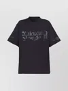 Balenciaga Graphic Logo T-shirt Fit Medium In Purple