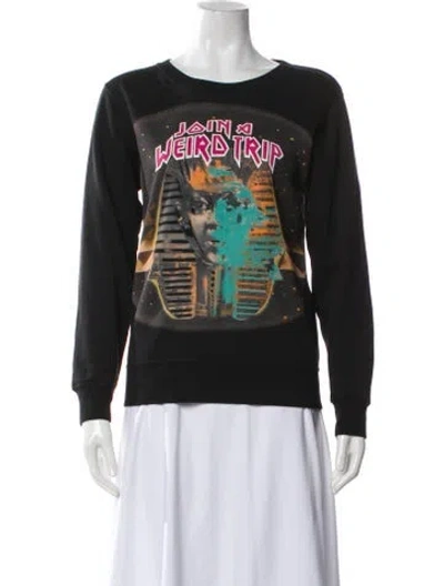 Pre-owned Balenciaga Graphic Print Crew Neck Sweatshirt In Multi