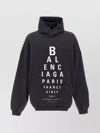Balenciaga Women's Optical Washed Oversized Hoodie