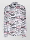 Balenciaga Graphic Print Long Sleeves Cuffed Shirt
