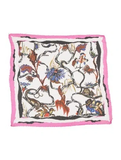 Pre-owned Balenciaga Graphic Print Scarf In Pink