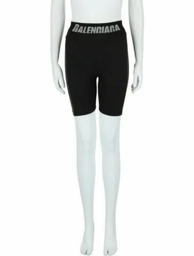 Pre-owned Balenciaga Graphic Print Shorts W/ Tags In Black