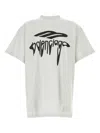 Balenciaga Grey 3b Liquefied Oversized T-shirt In Black