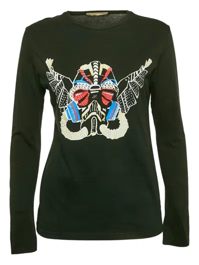 Pre-owned Balenciaga Graphic-print T-shirt In Black