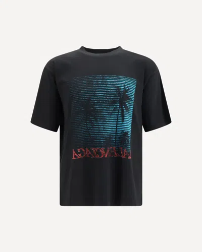 Balenciaga Vintage Holiday Graphic-print T-shirt In Black