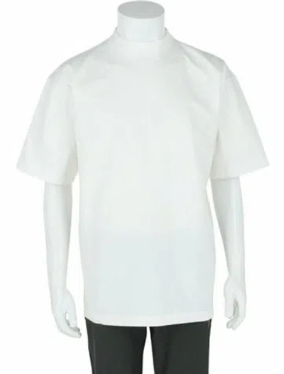 Pre-owned Balenciaga Graphic Print T-shirt W/ Tags In White