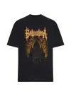 Balenciaga Printed Cotton Jersey T-shirt In Black