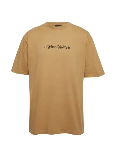 Pre-owned Balenciaga Graphic-print Oversized T-shirt In Neutral