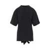 Balenciaga Lace Up Back Bow Detail T-shirt In Multi