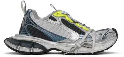 Balenciaga 3xl Chunky Mesh Sneakers In Blue