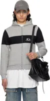Balenciaga Jersey Hoodie Sweatshirts Grey In Gray