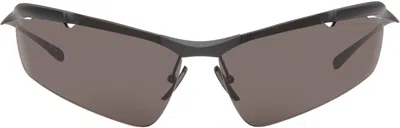 Balenciaga Gray Boomerang Cat Sunglasses In Multi