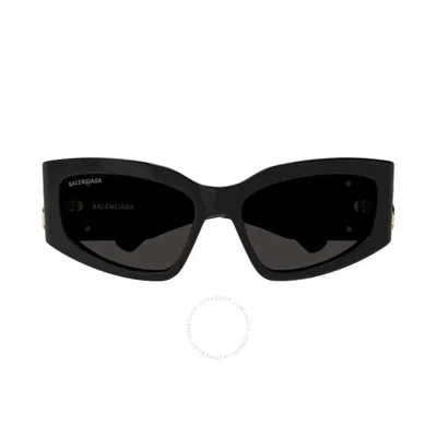 Balenciaga Gray Cat Eye Ladies Sunglasses Bb0321s 002 57 In Black
