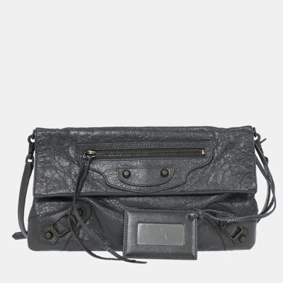 Pre-owned Balenciaga Gray Classic Envelope 2way Clutch