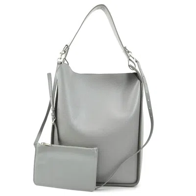 Pre-owned Balenciaga Gray Leather Shoulder Bag ()