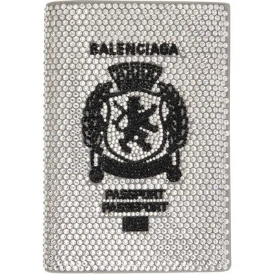 Balenciaga Gray Passport Holder In 1232-smoke Grey