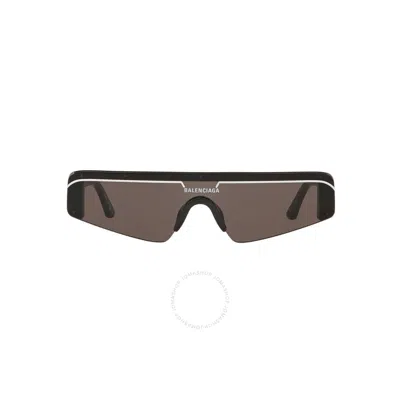 BALENCIAGA BALENCIAGA GRAY SHIELD UNISEX SUNGLASSES BB0003S 001 99