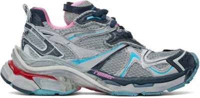Balenciaga Multicolor Nylon And Mesh Sneakers