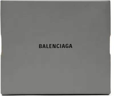 Balenciaga Gray Shopper Sneaker Box Clutch In 1160 Bal Grey/l Blac