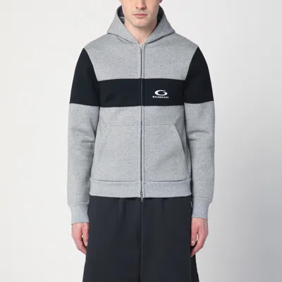 BALENCIAGA GRAY/BLACK LOOP SPORTS ICON SWEATSHIRT