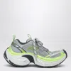 Balenciaga Multicolor Mesh And Rubber 6xl Sneakers In Grey