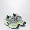 Balenciaga Multicolor Mesh And Rubber 6xl Sneakers In Gray