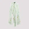 Balenciaga Cloak-inspired Floral Print Blouse In Green