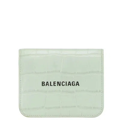 Pre-owned Balenciaga Green Leather Wallet (bi-fold) ()