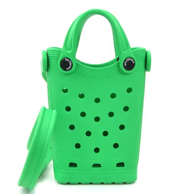 Pre-owned Balenciaga Green Rubber Pouch Shoulder Bag ()