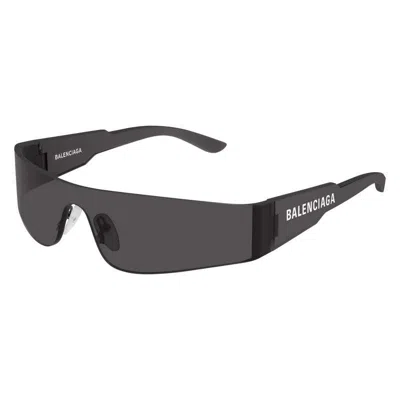 Balenciaga Grey Acetate Sunglasses In Gray