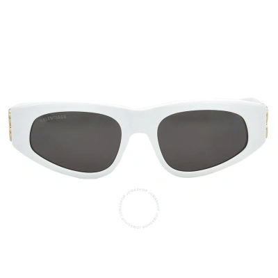 Balenciaga Grey Cat Eye Ladies Sunglasses Bb0095s 012 53