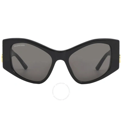 Balenciaga Grey Cat Eye Ladies Sunglasses Bb0287s 001 55