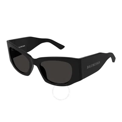 Balenciaga Grey Cat Eye Ladies Sunglasses Bb0327s 001 54 In Black