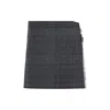 Balenciaga Grey Shadoweffect Tartan Mini Skirt In Gray