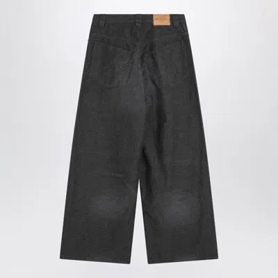 Balenciaga Grey Clothing Trousers In Black