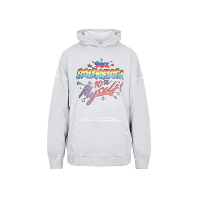 Balenciaga Grey Cotton Oversize Sweatshirt