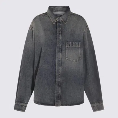 BALENCIAGA BALENCIAGA GREY COTTON SHIRT