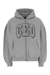Balenciaga Grey Cotton Sweatshirt In Gray