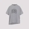 Balenciaga Ceo Asymmetrical Crewneck T-shirt In Gray