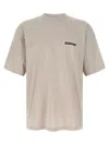 Balenciaga Oversized Logo-print Cotton-jersey T-shirt In Gray